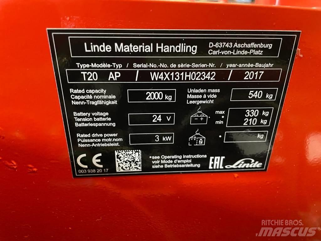 Linde T 20 Nisko podizni električni viljuškar