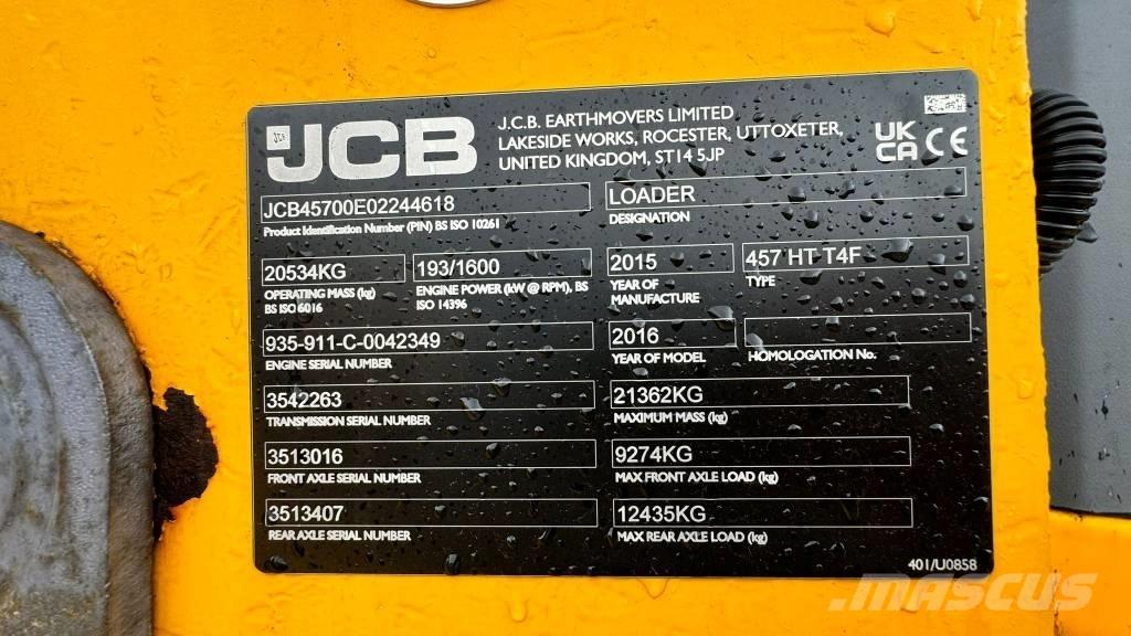 JCB 457 HT Utovarivači na točkove