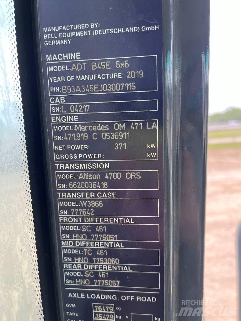 Bell B45E Zglobni damperi