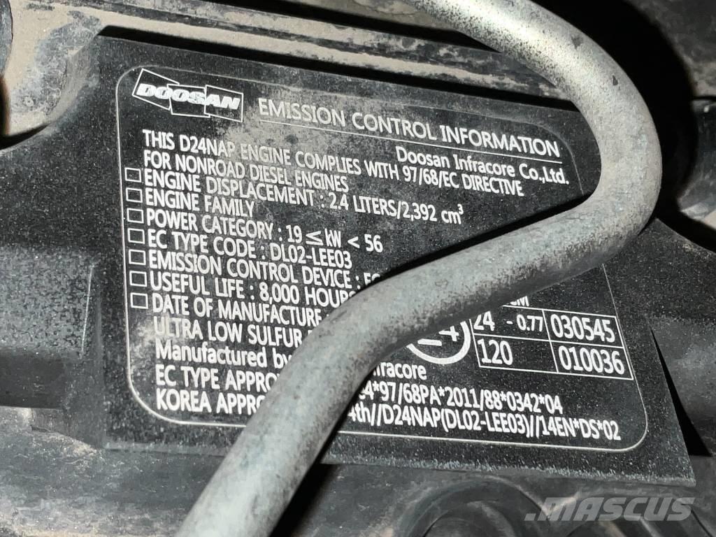 Doosan DX 57 W-5 Bageri točkaši