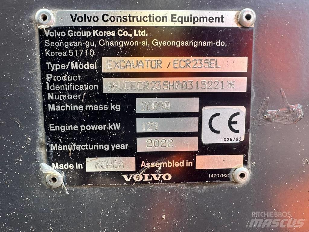 Volvo BM ECR235EL Bageri guseničari
