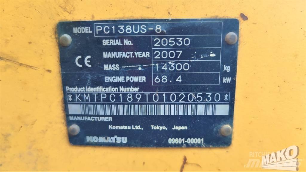 Komatsu PC 138 US-8 Bageri guseničari