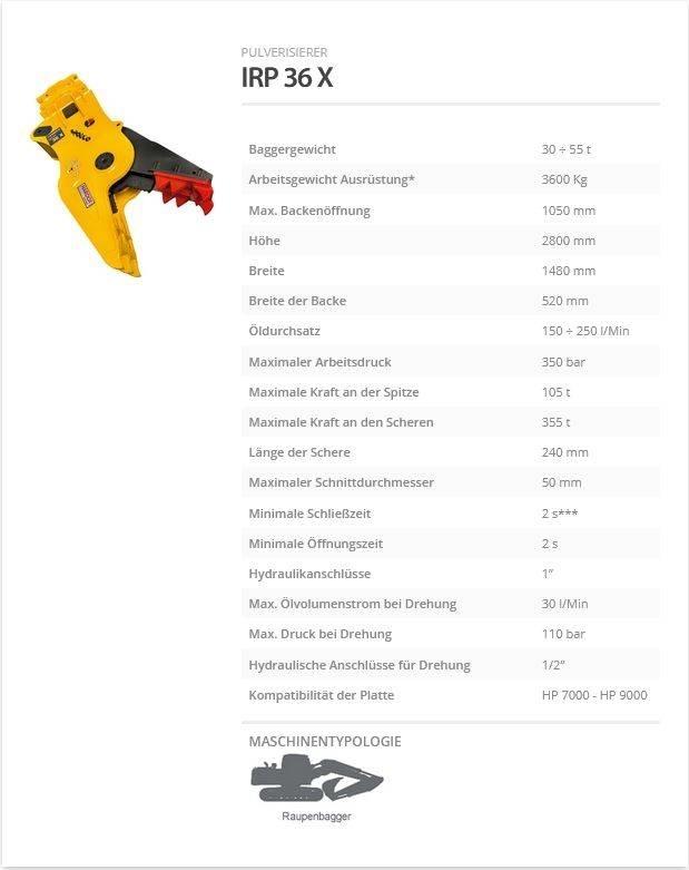 Indeco IRP 36 X Drobilice za građevinarstvo