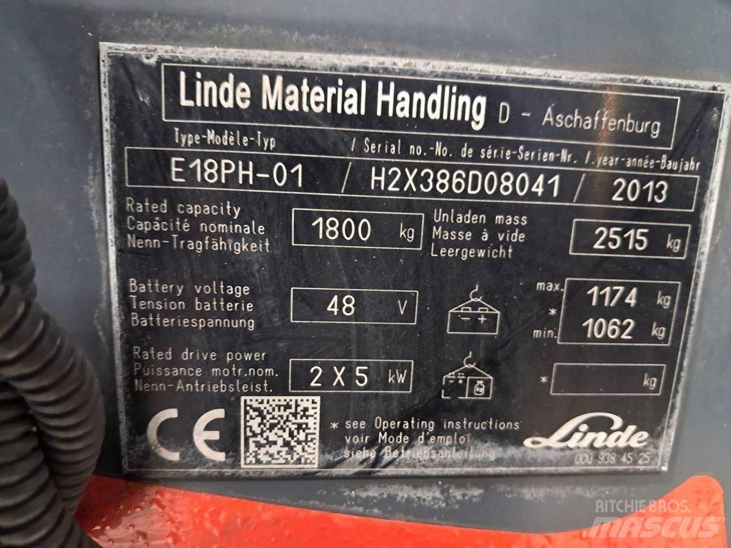 Linde E18PH Električni viljuškari
