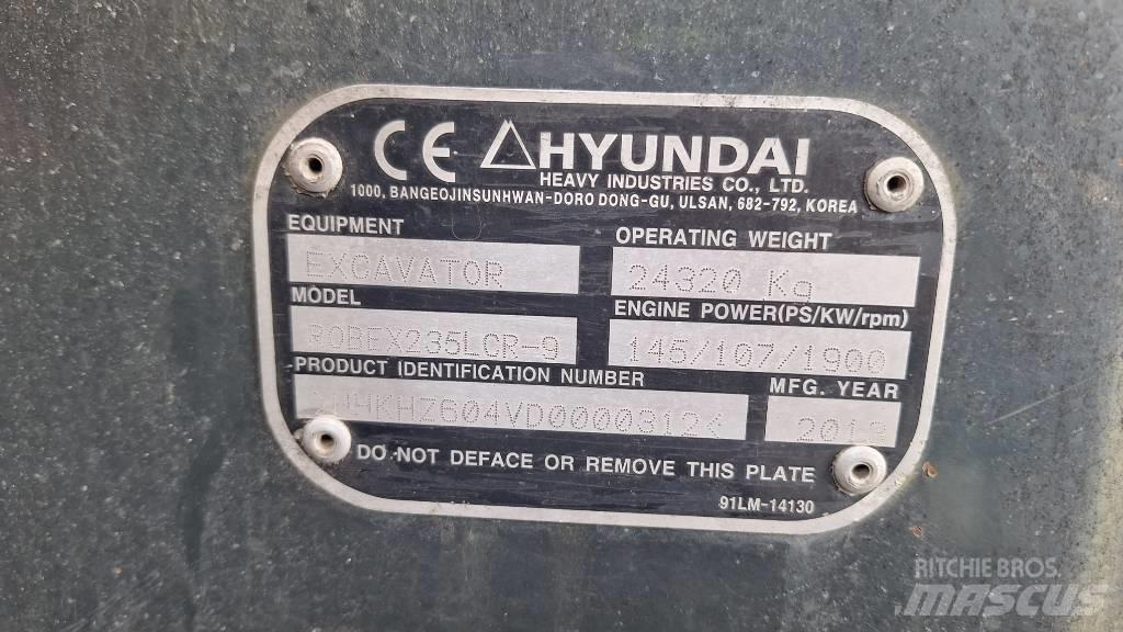 Hyundai 235 LCR-9 Bageri guseničari