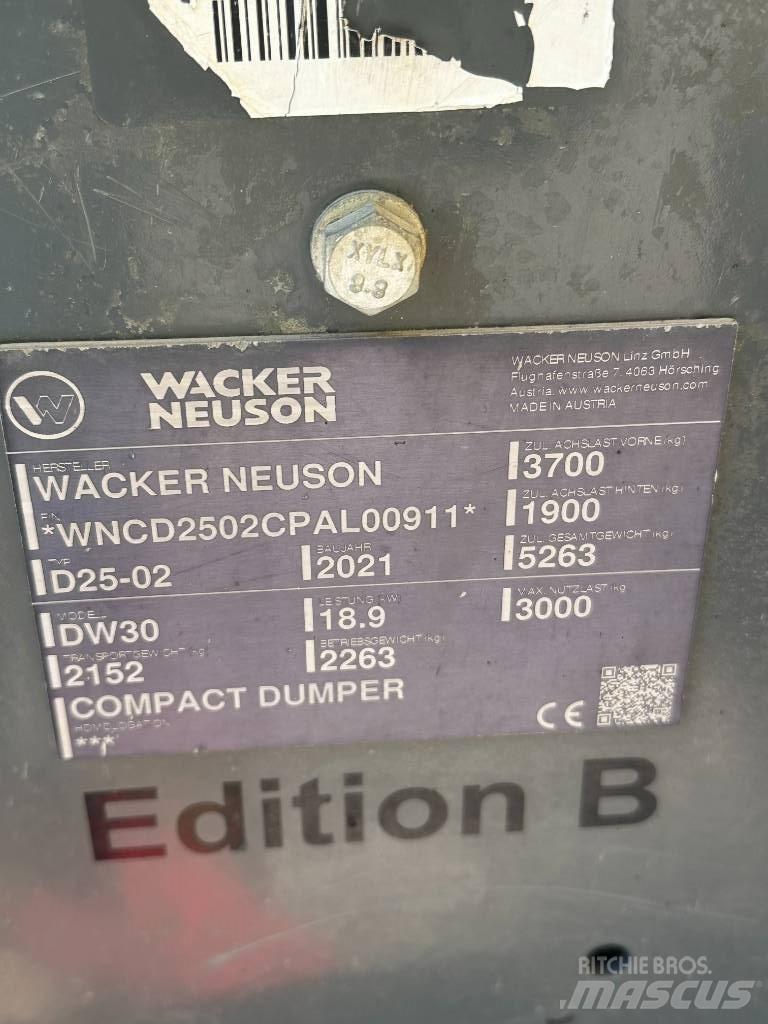 Wacker Neuson DW 30 Damperi za gradilište