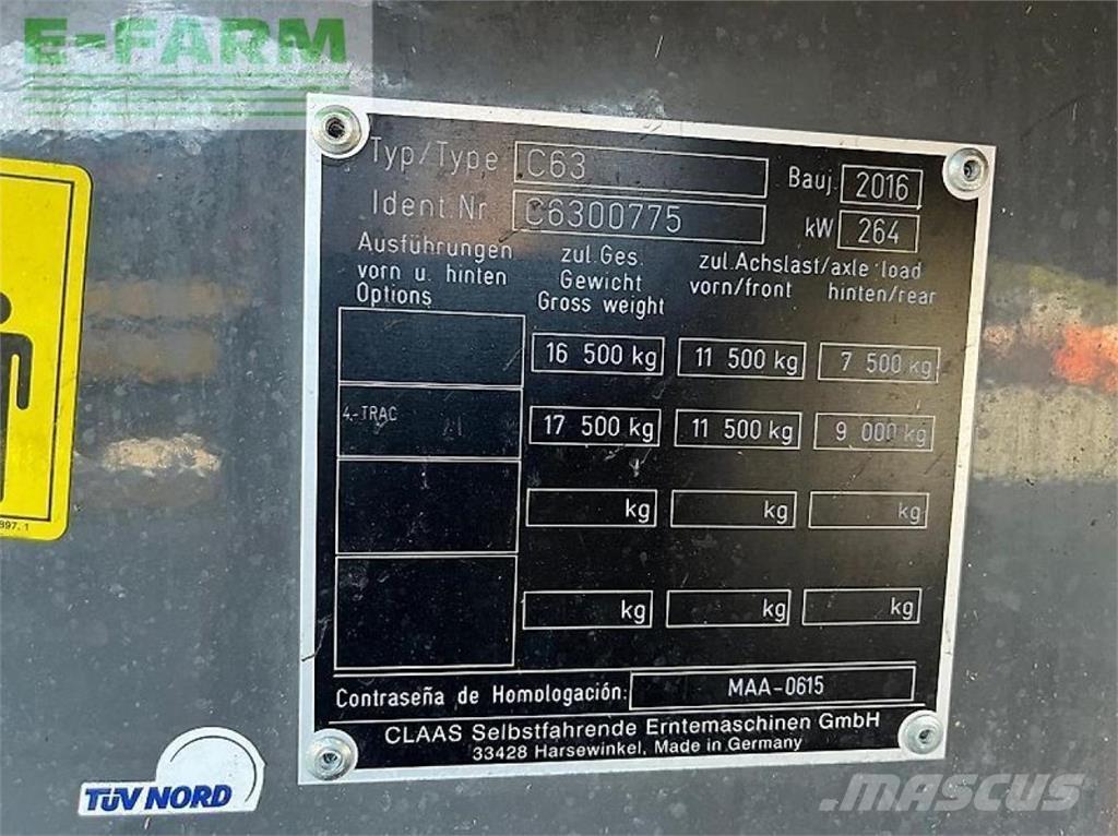 CLAAS lexion 630 Kombajni