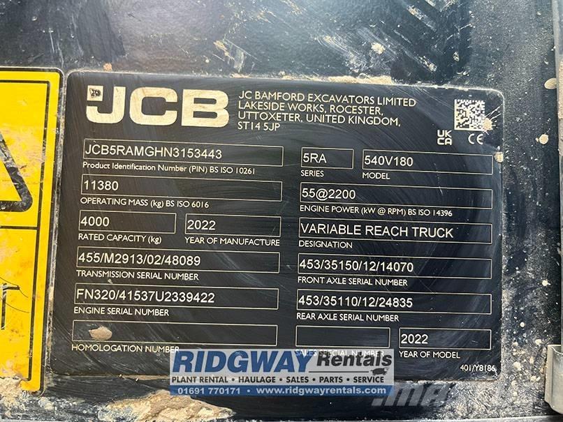 JCB 540-180 Teleskopski viljuškari