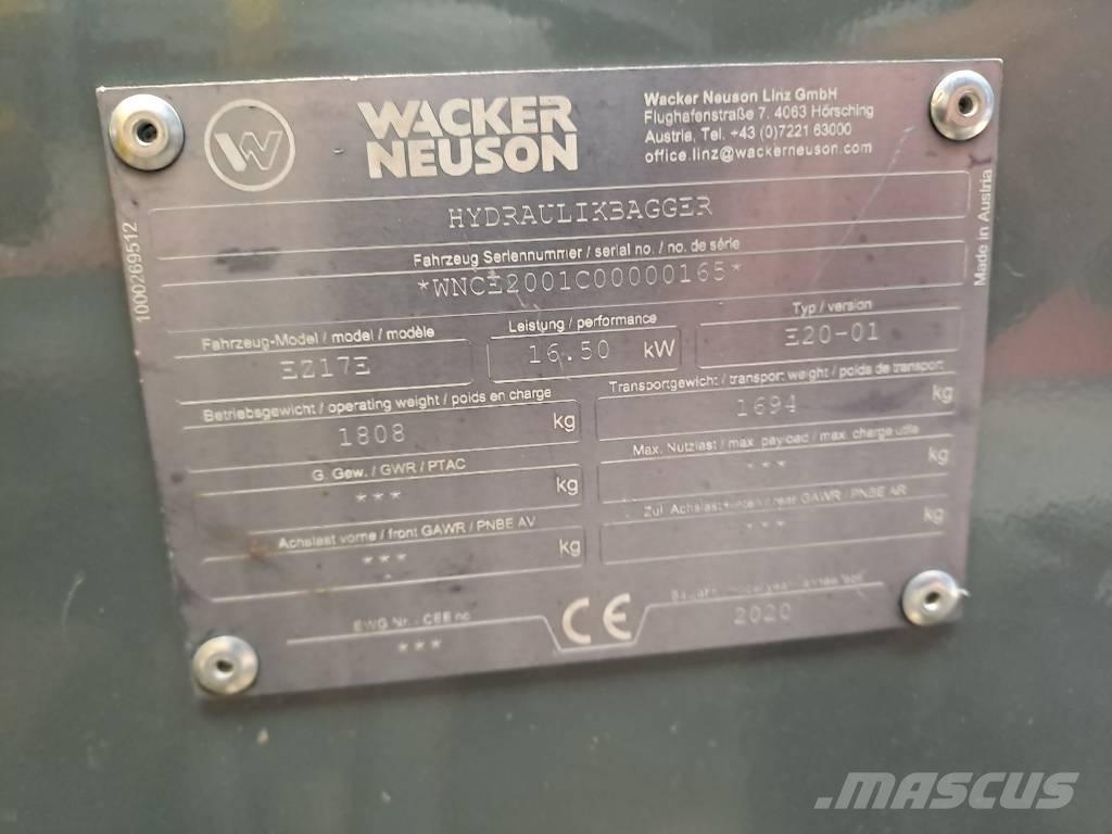 Wacker Neuson EZ17e Bageri guseničari