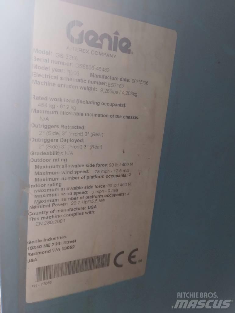 Genie GS 3268 Makazaste platforme