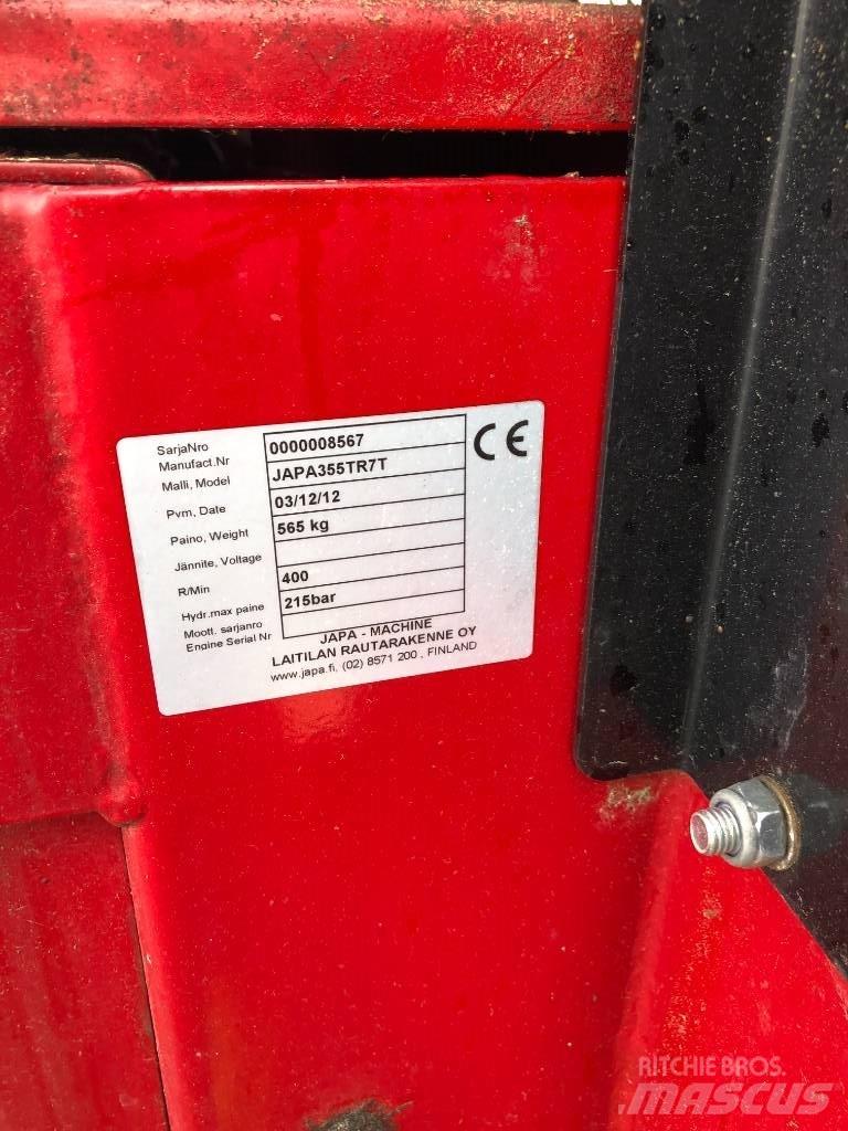 Japa 355TR7T Cepači za drva, drobilice za drvo i strugači