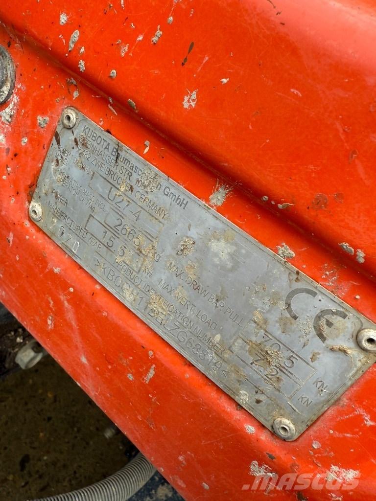 Kubota U 27-4 Mini bageri < 7t