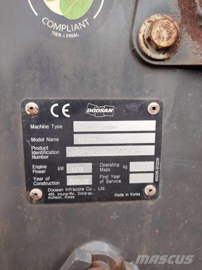 Doosan DL 250 Utovarivači na točkove