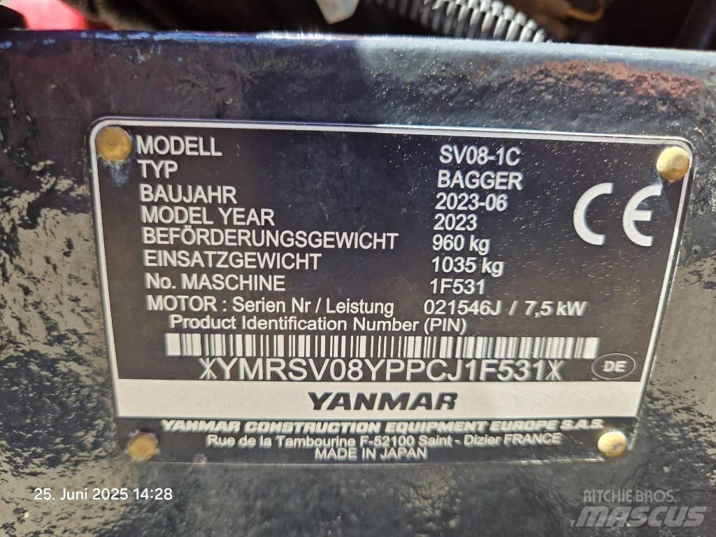 Yanmar SV 08-1 A Mini bageri < 7t