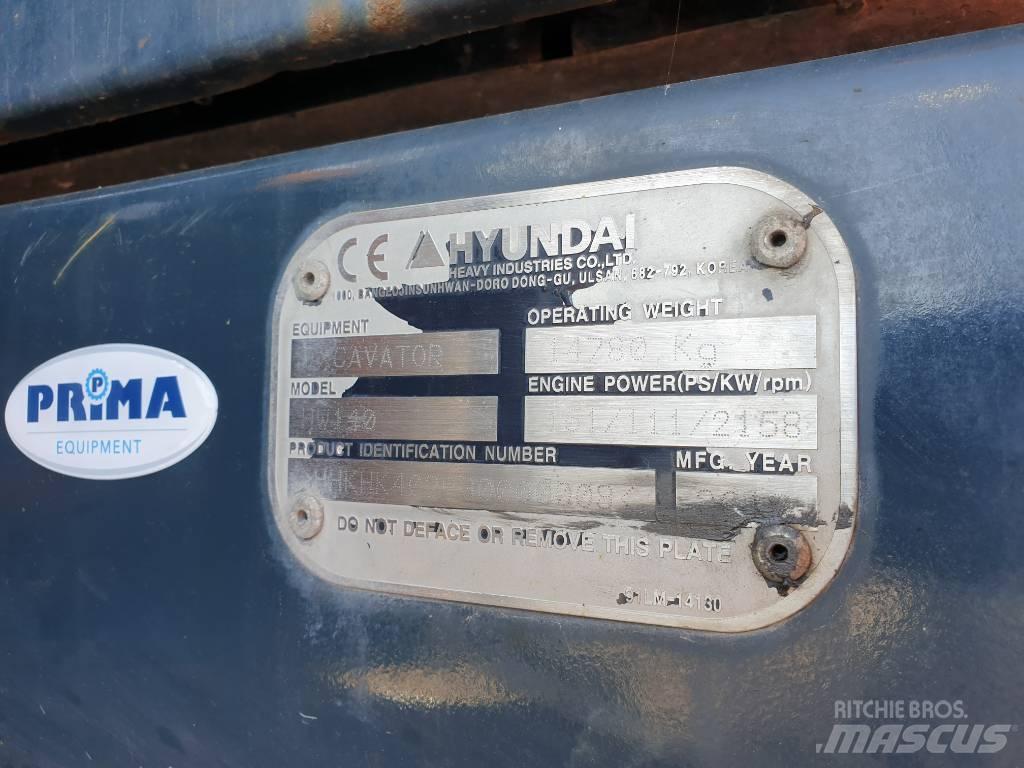 Hyundai HW140 Bageri točkaši