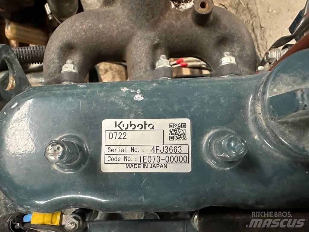 Kubota D 722 ENGINE Motori za građevinarstvo