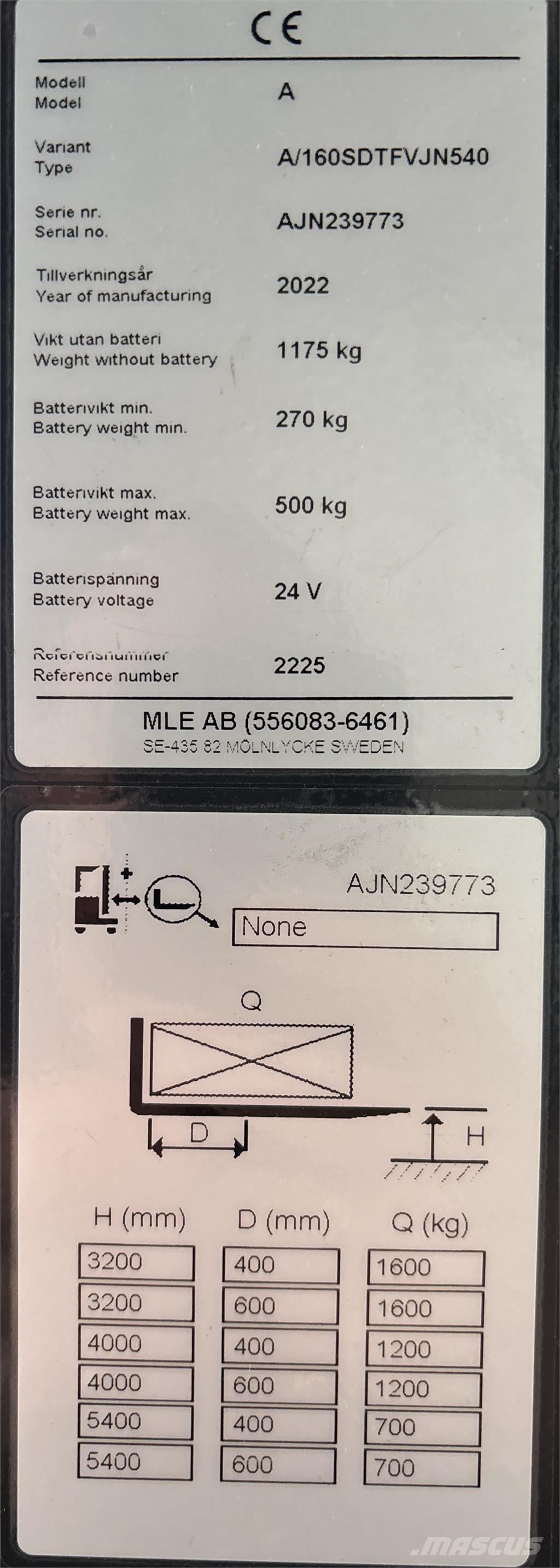 Atlet A160 Samopogonski ručni viljuškari