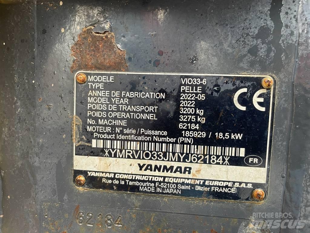 Yanmar Vio 33 U Mini bageri < 7t