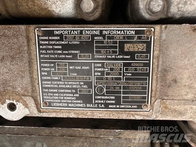 Liebherr D 936 L A6 Motori za građevinarstvo