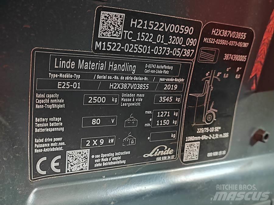 Linde E25-01 Električni viljuškari