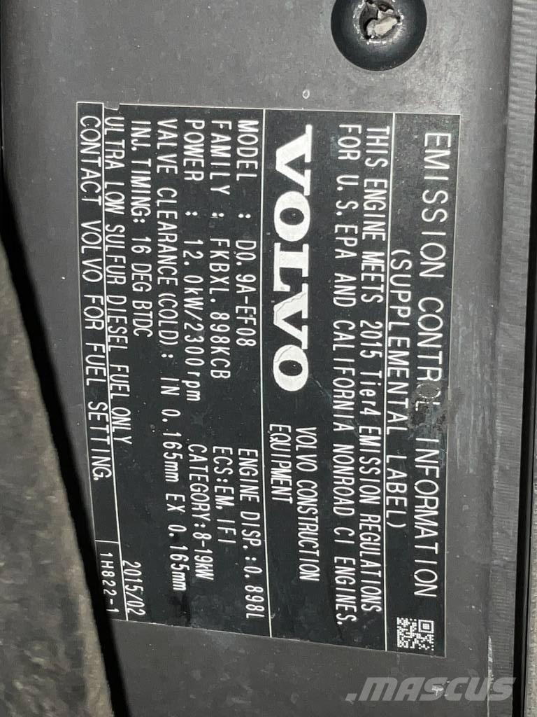 Volvo EC 15 D Mini bageri < 7t