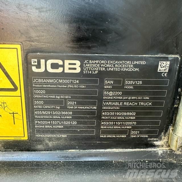 JCB 535V125 Teleskopski viljuškari