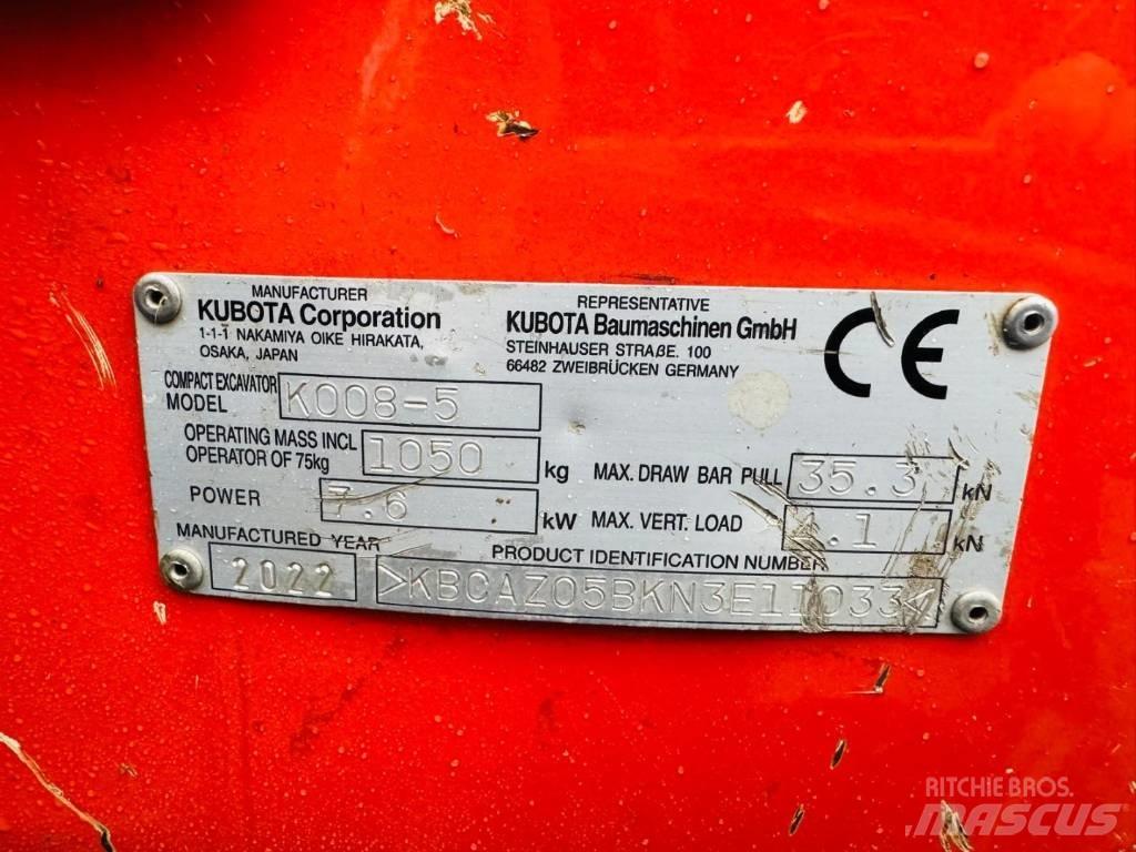 Kubota K008-5 Mini bageri < 7t