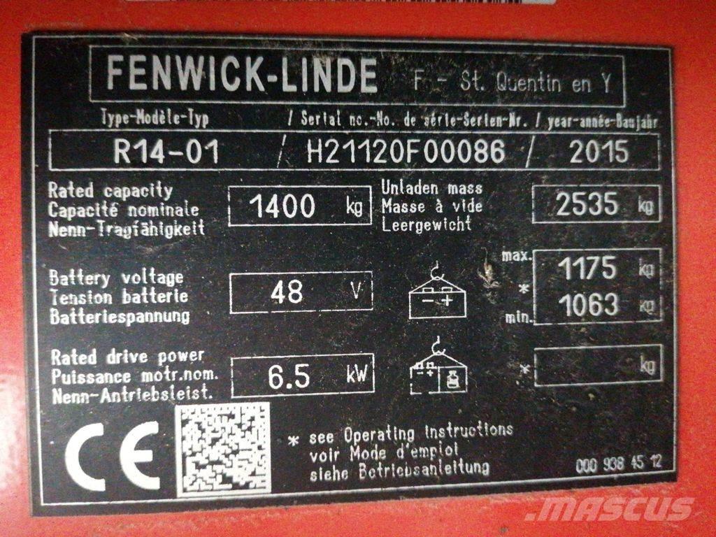 Linde R14-01 Viljuškari sa pomičnim stupom