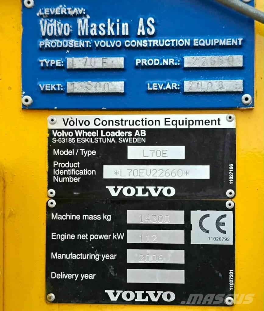 Volvo L 70 E Utovarivači na točkove