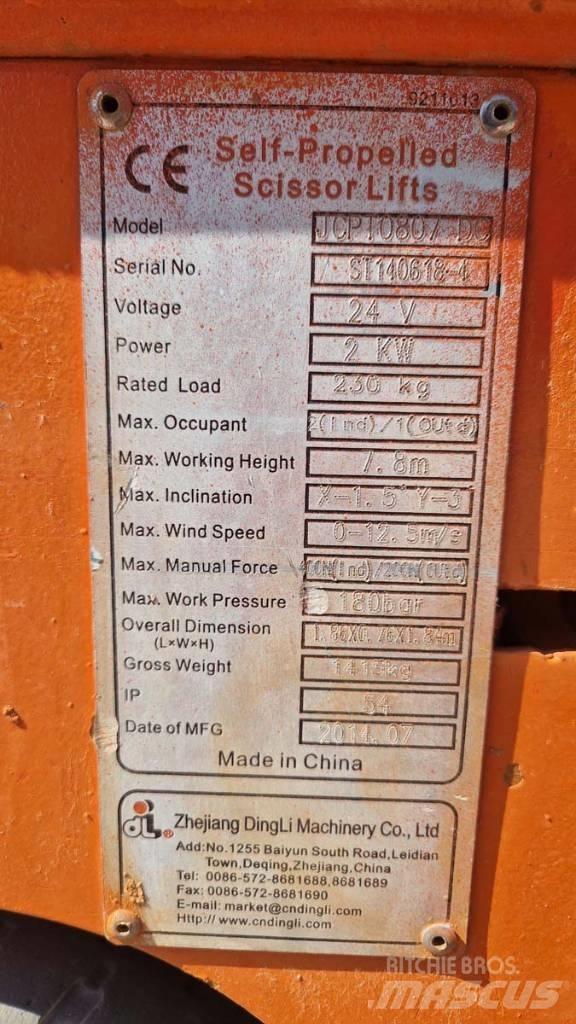 Dingli JCPT 0807 DC Makazaste platforme