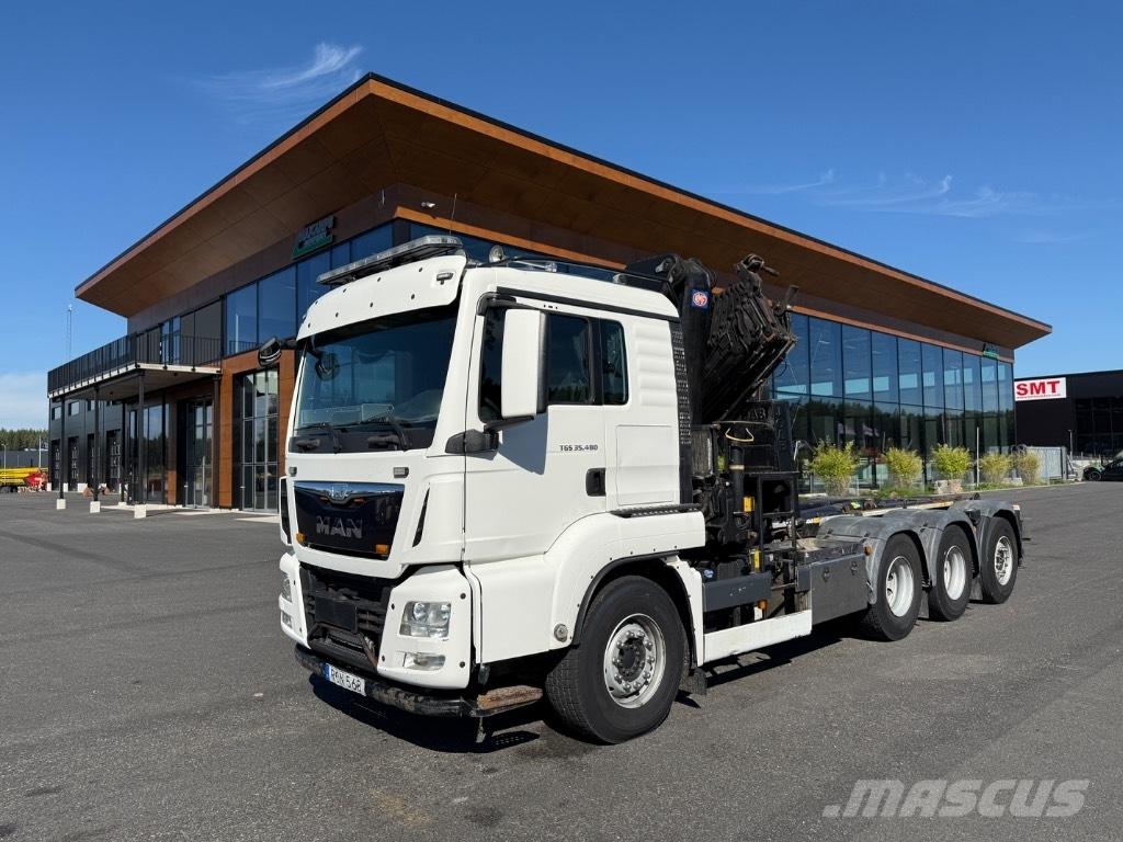 MAN Crane + hook lift Kamioni sa kranom