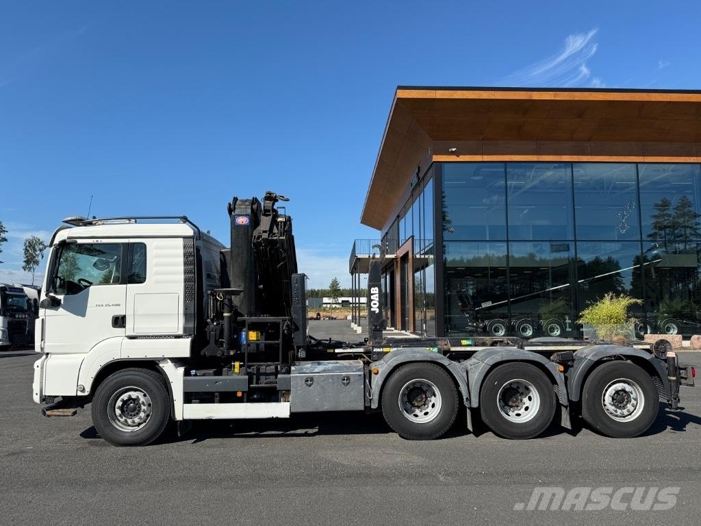 MAN Crane + hook lift Kamioni sa kranom