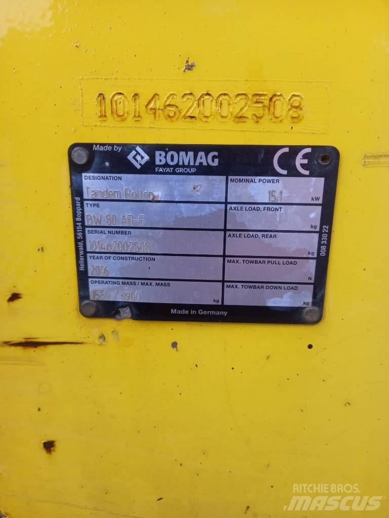 Bomag BW 80 AD-5 Valjci sa duplim bubnjem