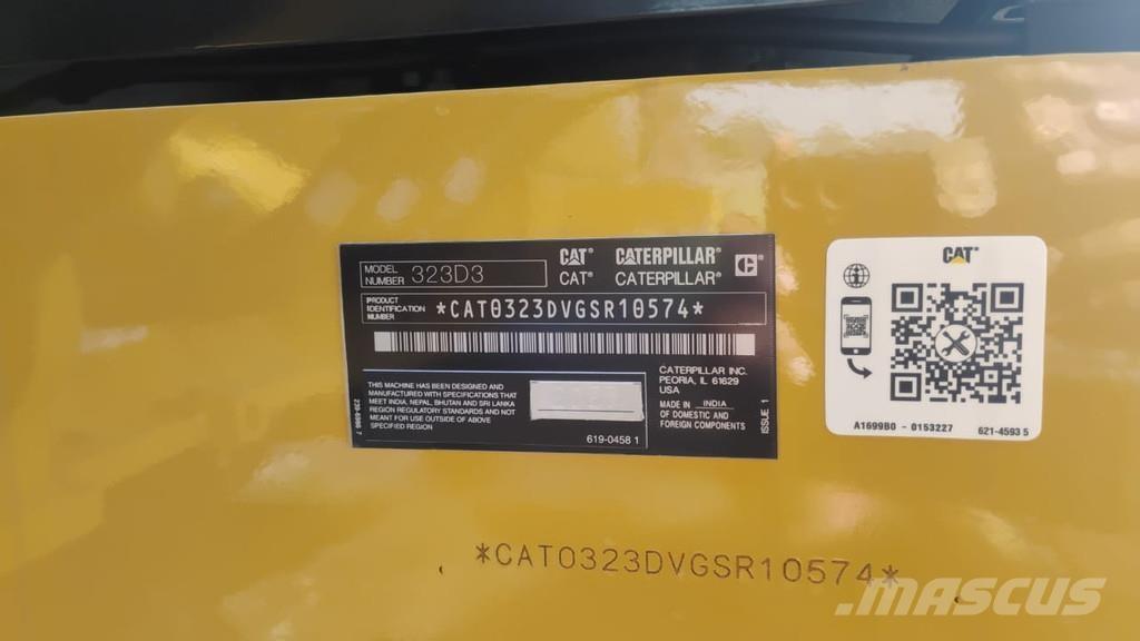 CAT 323D3 Bageri guseničari