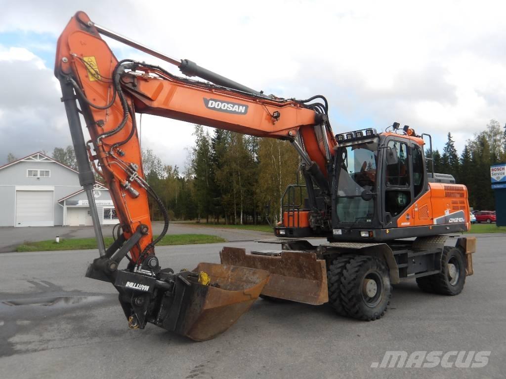 Doosan DX 210 WE Bageri točkaši