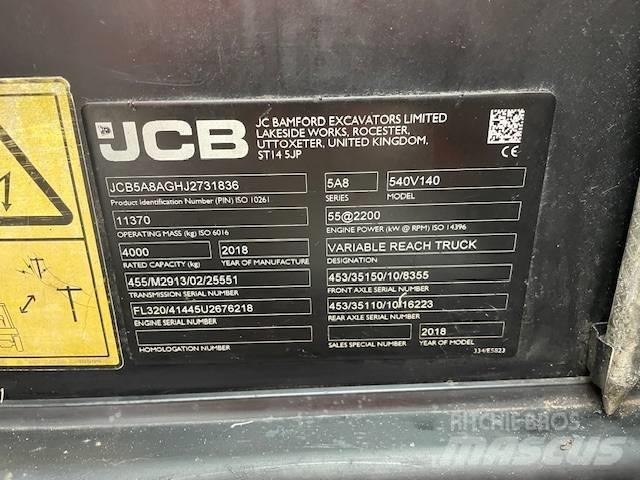 JCB 540-140 Teleskopski viljuškari