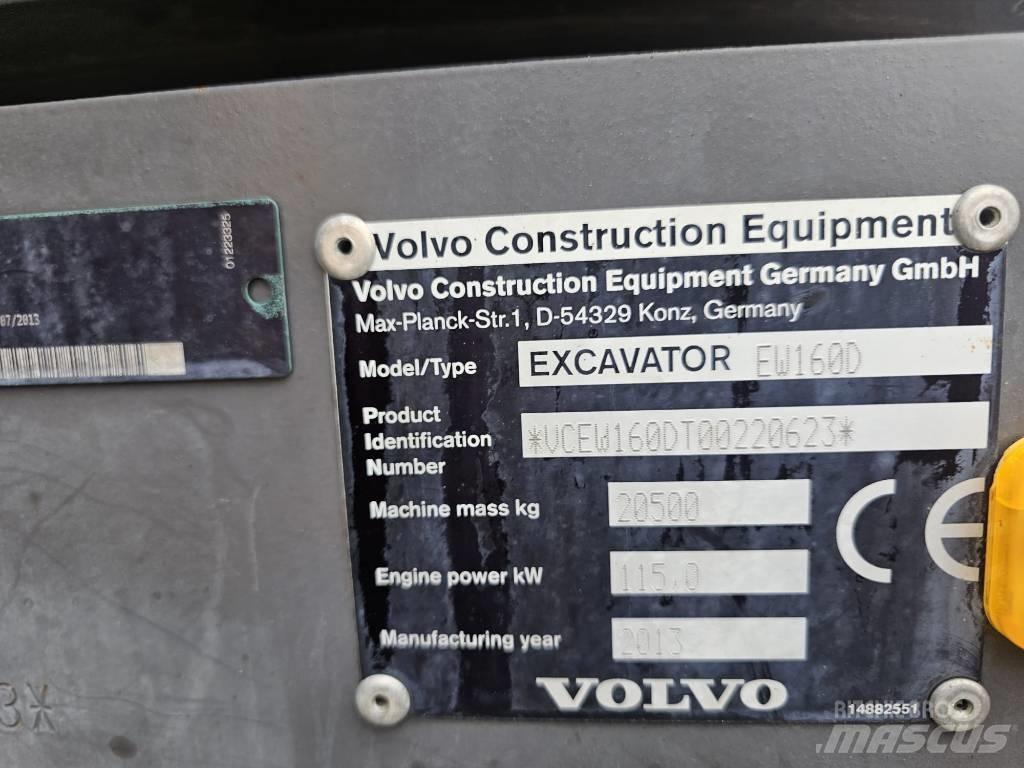 Volvo EW 160 D Bageri točkaši