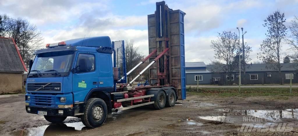 Volvo FM12 Rol kiper kamioni sa kukom za podizanje tereta