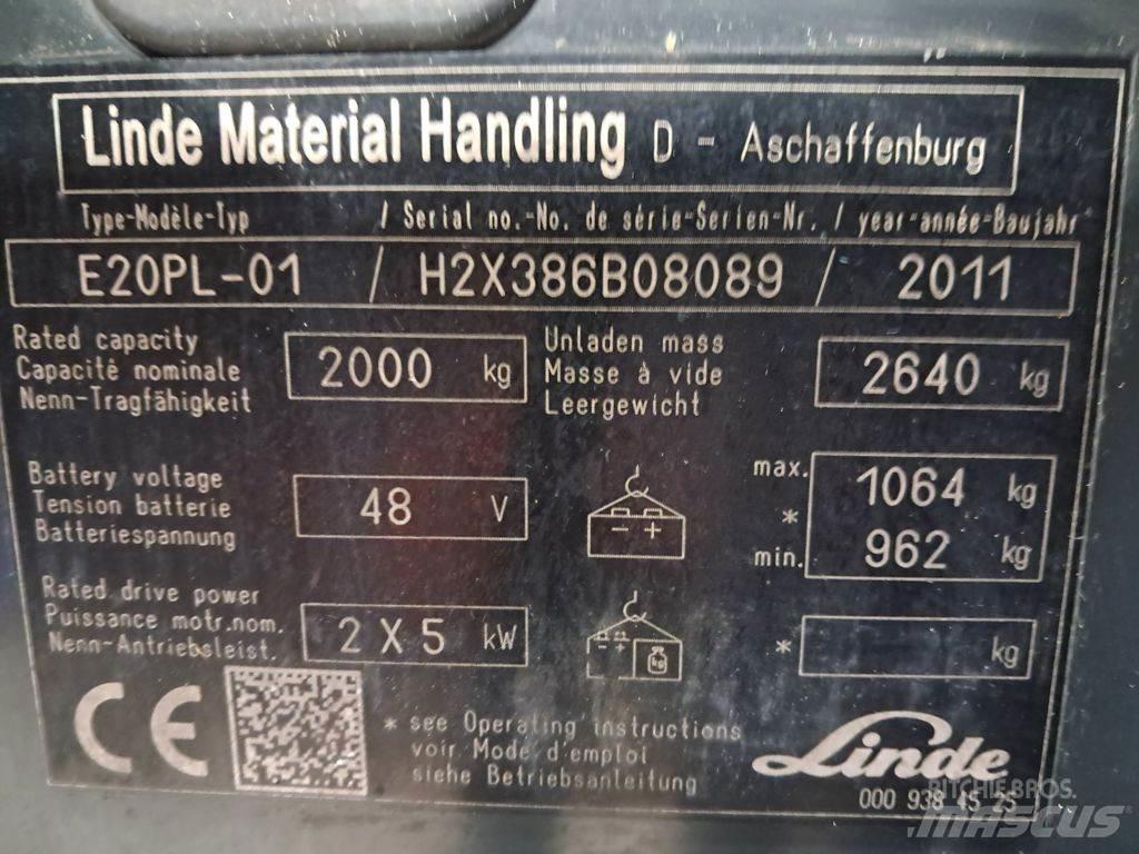 Linde E20PL-01 Električni viljuškari