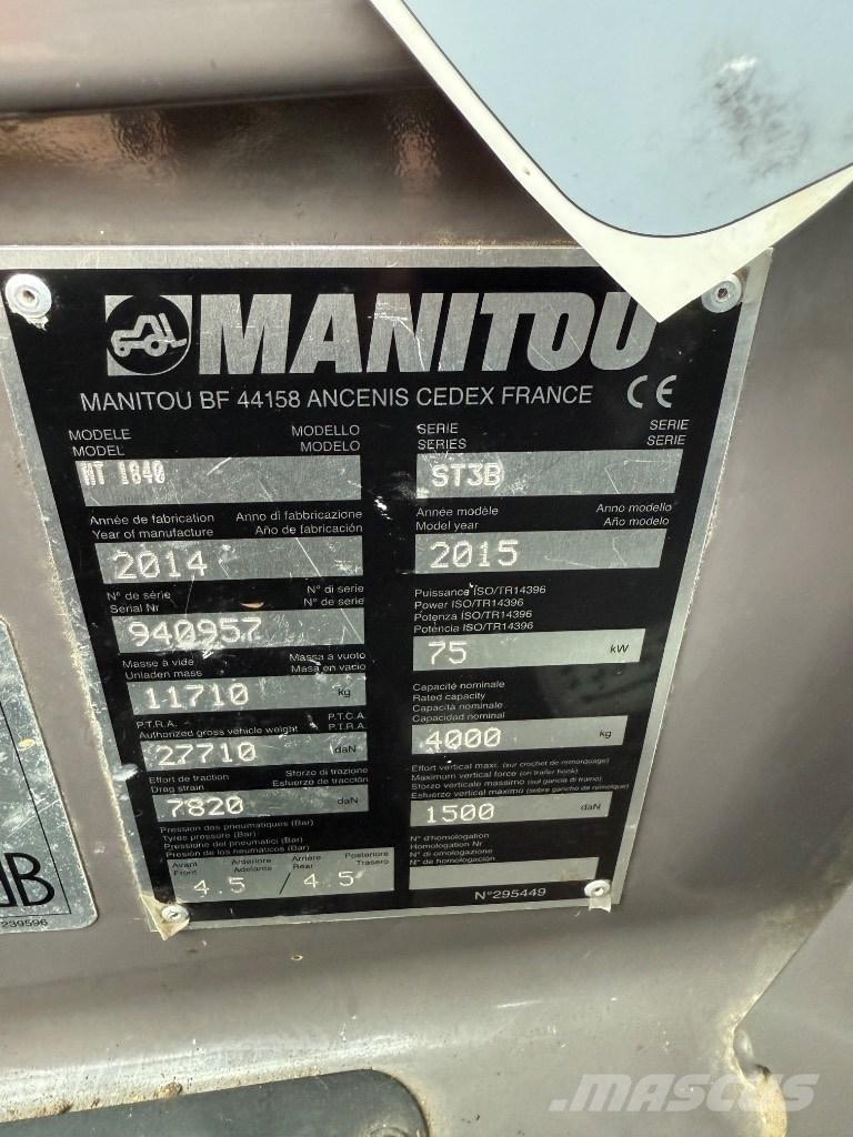 Manitou MT 1840 ST3B Teleskopski viljuškari