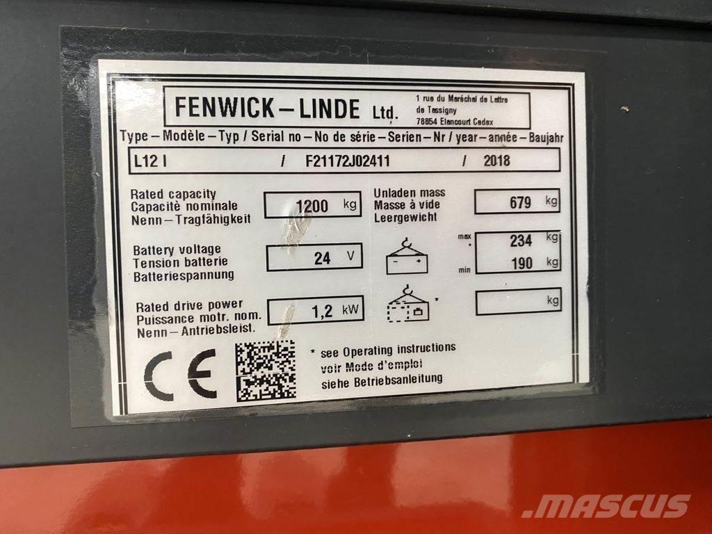 Linde L12 I Ručni električni viljuškar