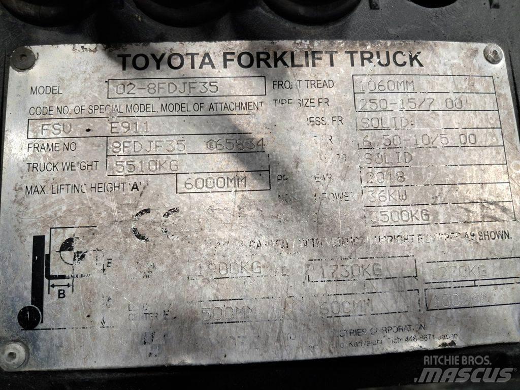 Toyota 02-8FDJF35 Dizelski viljuškari