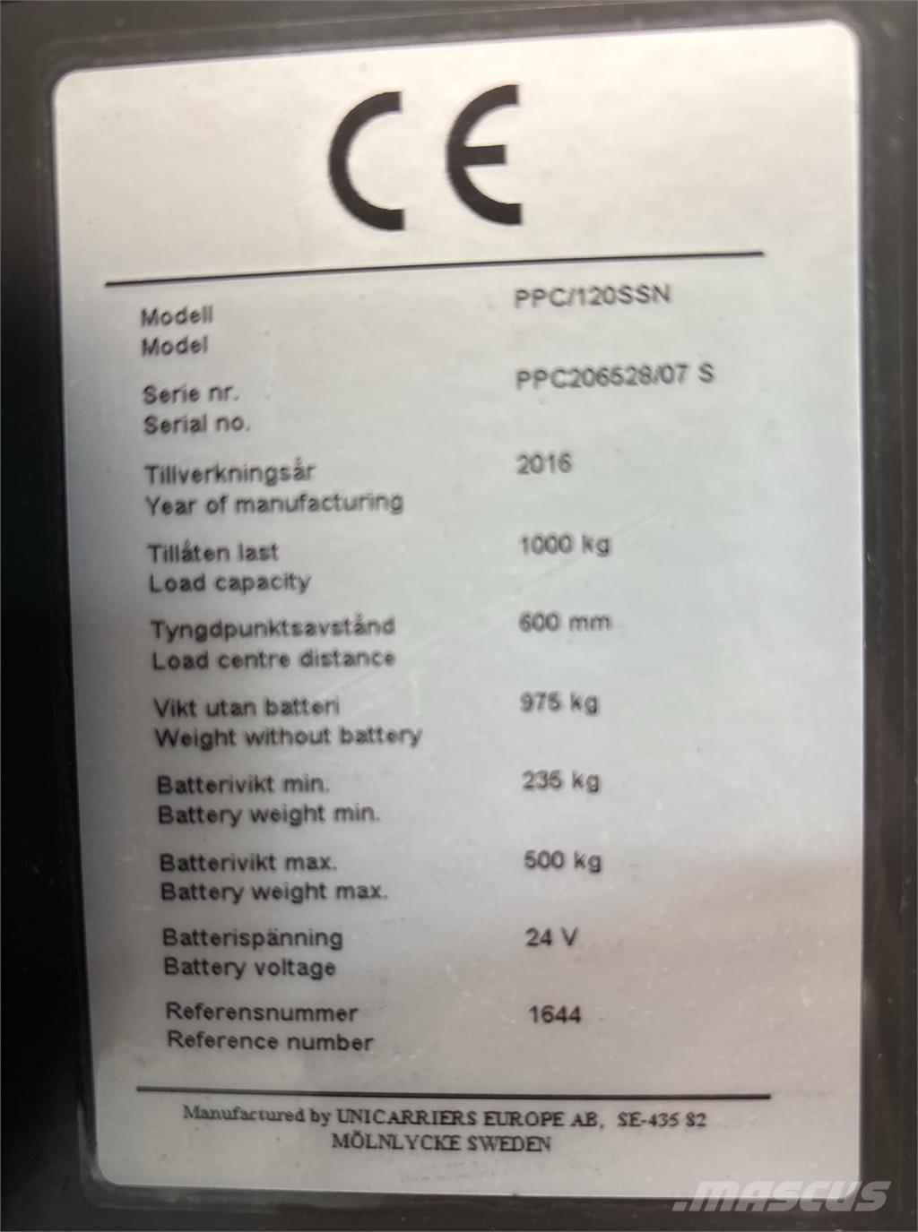 Atlet PPC120 Niskodizajući komisioni viljuškar