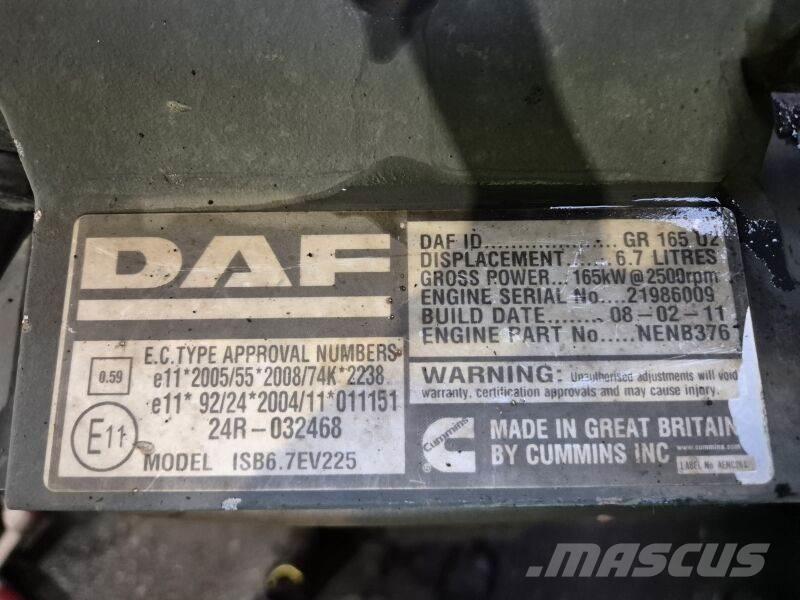 DAF GR165U2 Kargo motori