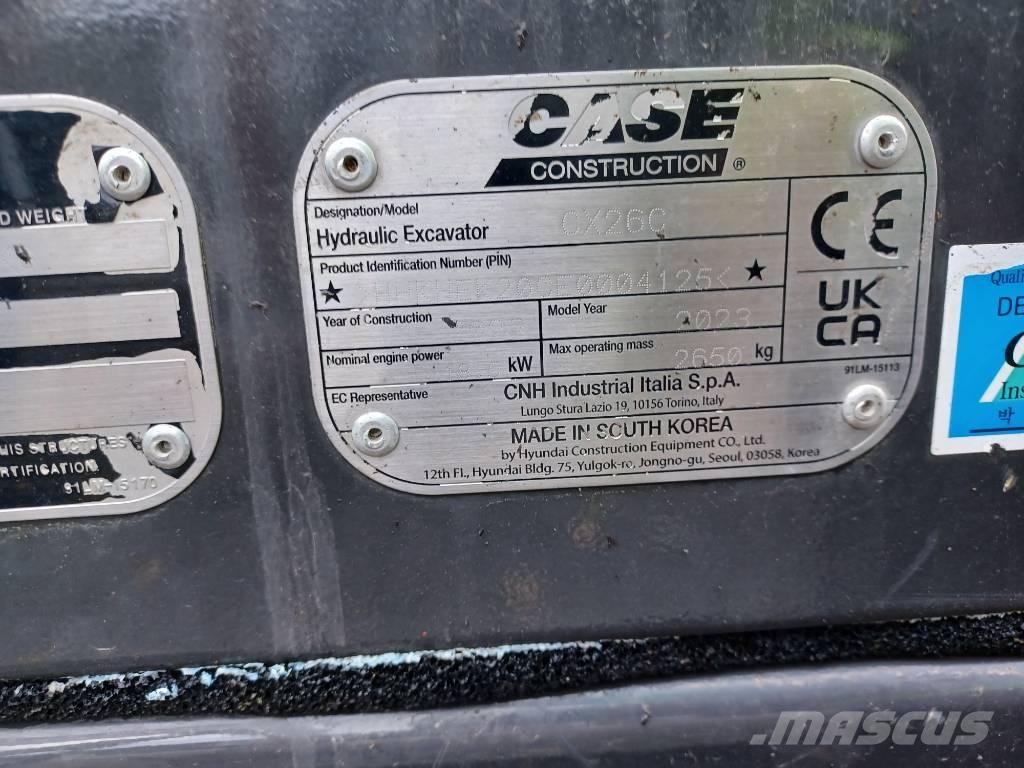 CASE CX 26 C Mini bageri < 7t