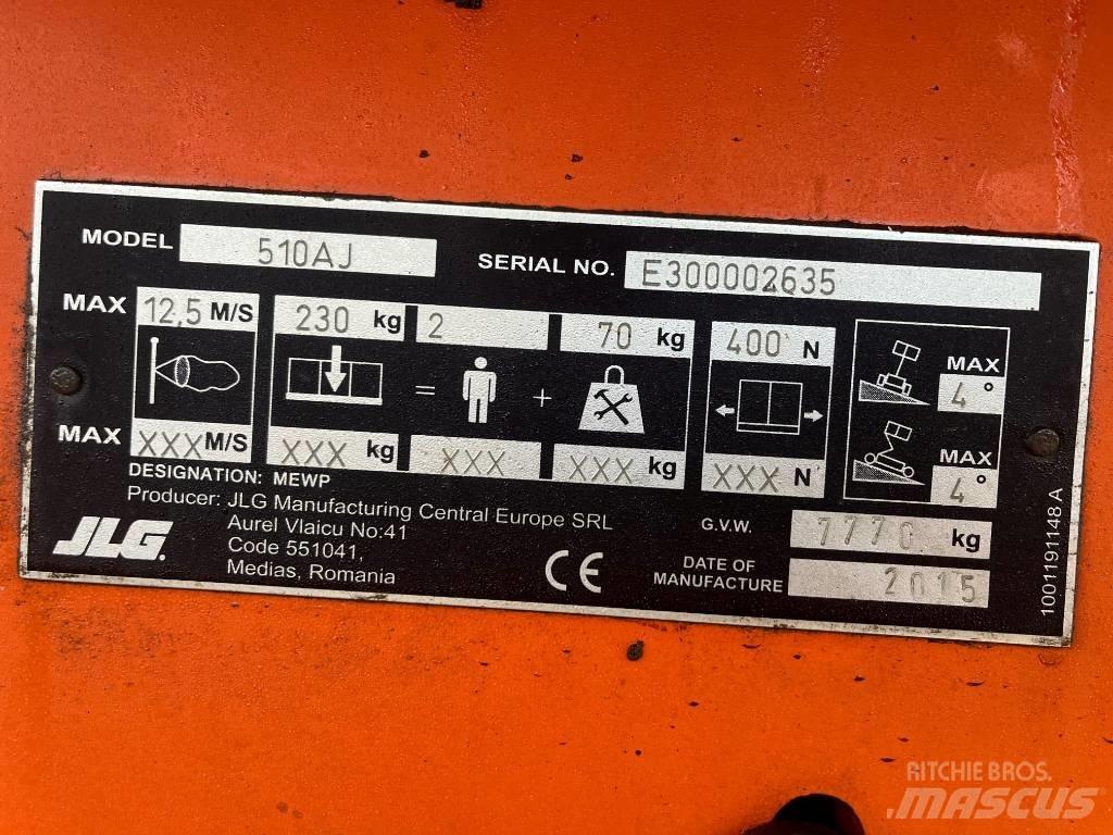 JLG 510 AJ Zglobne podizne platforme