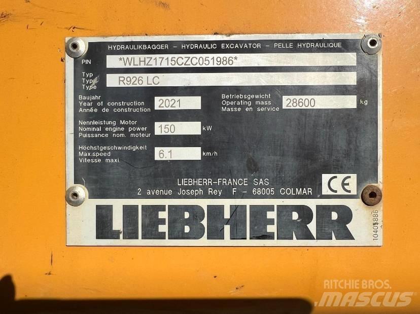 Liebherr R 926 LC Bageri guseničari