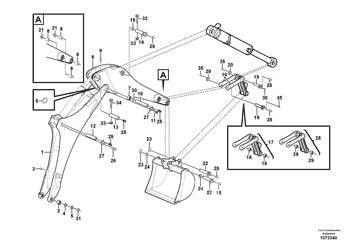 Volvo - Bolt - 15631339 Boom i dipper strele