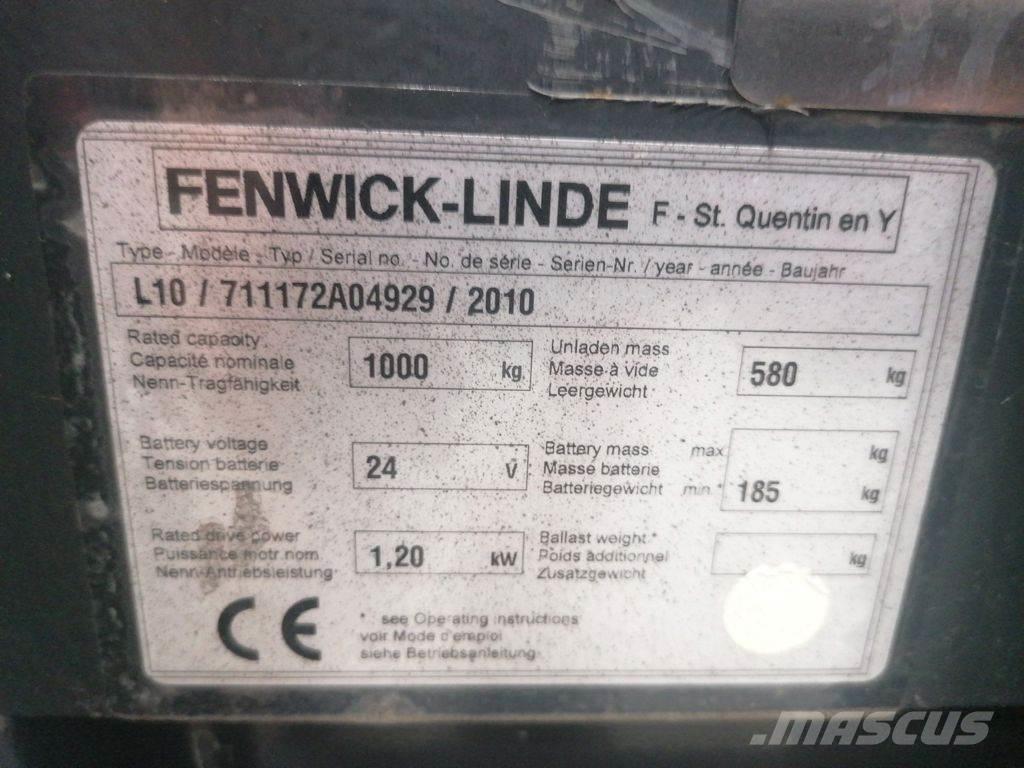 Linde L10 Ručni električni viljuškar