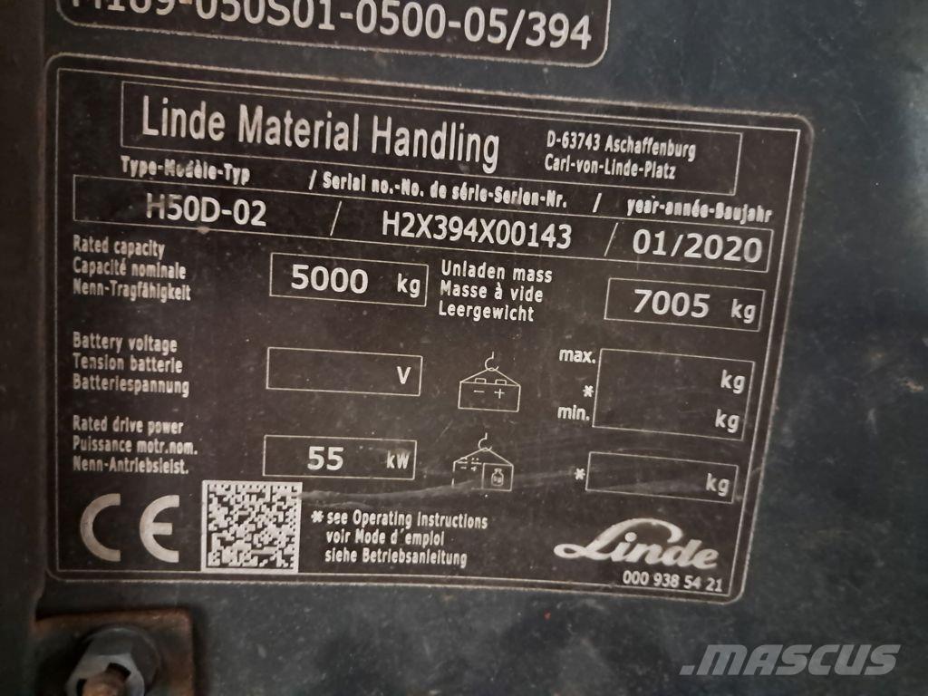 Linde H50D-02 Dizelski viljuškari
